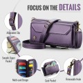 CASEME Etui Portfel Pokrowiec do Samsung Galaxy S25 FE fioletowe