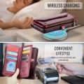 CASEME Etui Portfel Pokrowiec do Samsung Galaxy S25 FE bordowe