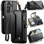 CASEME Etui Portfel Pokrowiec do Samsung Galaxy S25 FE czarne