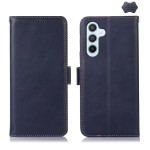 Skórzane Etui Pokrowiec FRID do Samsung Galaxy S25 FE granatowy
