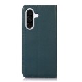 Skórzane Etui Pokrowiec KHAZNEH do Samsung Galaxy S25 FE zielone