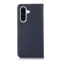 Skórzane Etui Pokrowiec KHAZNEH do Samsung Galaxy S25 FE granatowe