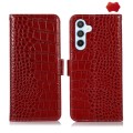 Skórzane Etui Pokrowiec FRID do Samsung Galaxy S25 FE czerwony