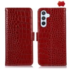 Skórzane Etui Pokrowiec FRID do Samsung Galaxy S25 FE czerwony