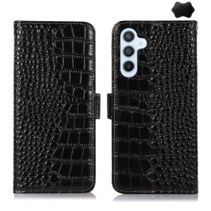 Skórzane Etui Pokrowiec FRID do Samsung Galaxy S25 FE czarny