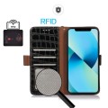 Skórzane Etui Pokrowiec FRID do Samsung Galaxy S25 FE czarny