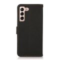 Skórzane Etui Pokrowiec KHAZNEH FRID do Samsung Galaxy S25 FE czarne