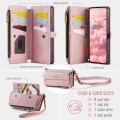 CASEME Etui Portfel Pokrowiec RFiD do Samsung Galaxy S25 FE różowe