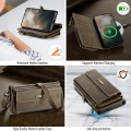 CASEME Etui Portfel Pokrowiec RFiD do Samsung Galaxy S25 FE brązowe