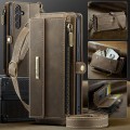 CASEME Etui Portfel Pokrowiec RFiD do Samsung Galaxy S25 FE brązowe