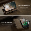 CASEME Etui Portfel Pokrowiec RFiD do Samsung Galaxy S25 FE brązowe