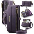 CASEME Etui Portfel Pokrowiec RFiD do Samsung Galaxy S25 FE fioletowe