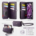 CASEME Etui Portfel Pokrowiec RFiD do Samsung Galaxy S25 FE fioletowe