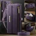 CASEME Etui Portfel Pokrowiec RFiD do Samsung Galaxy S25 FE fioletowe
