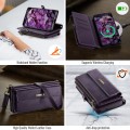 CASEME Etui Portfel Pokrowiec RFiD do Samsung Galaxy S25 FE fioletowe