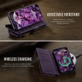CASEME Etui Portfel Pokrowiec RFiD do Samsung Galaxy S25 FE fioletowe