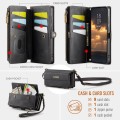 CASEME Etui Portfel Pokrowiec RFiD do Samsung Galaxy S25 FE czarny