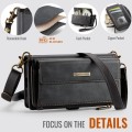 CASEME Etui Portfel Pokrowiec RFiD do Samsung Galaxy S25 FE czarny