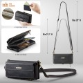CASEME Etui Portfel Pokrowiec RFiD do Samsung Galaxy S25 FE czarny