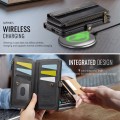CASEME Etui Portfel Pokrowiec RFiD do Samsung Galaxy S25 FE czarny