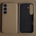 Skórzane Magnetyczne Etui do Samsung Galaxy S25 FE khaki