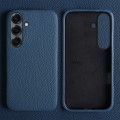 Skórzane Magnetyczne Etui do Samsung Galaxy S25 FE granatowe