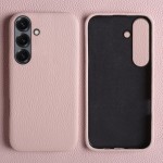 Skórzane Magnetyczne Etui do Samsung Galaxy S25 FE różowe