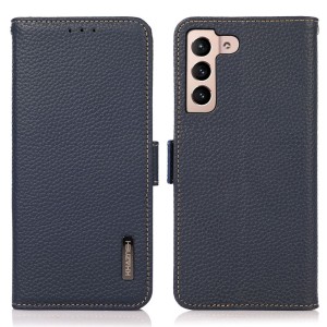 Skórzane Etui Pokrowiec FRID do Samsung Galaxy S25 FE niebieski