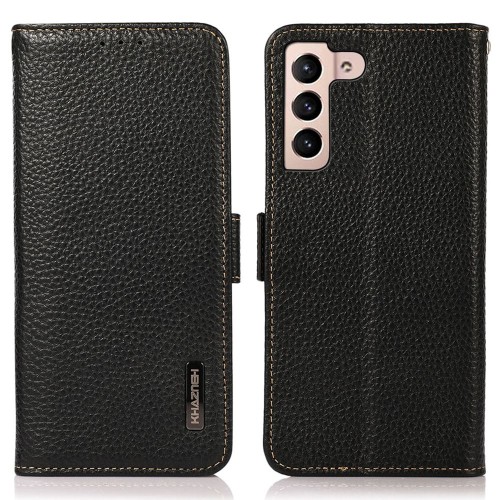 Skórzane Etui Pokrowiec FRID do Samsung Galaxy S25 FE czarny