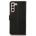Skórzane Etui Pokrowiec FRID do Samsung Galaxy S25 FE czarny