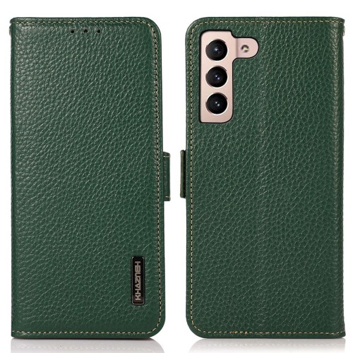 Skórzane Etui Pokrowiec FRID do Samsung Galaxy A37 zielony