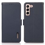 Skórzane Etui Pokrowiec FRID do Samsung Galaxy A37 niebieski