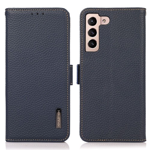 Skórzane Etui Pokrowiec FRID do Samsung Galaxy A57 niebieski