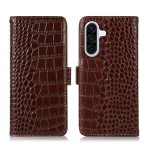 Skórzane Etui Pokrowiec FRID do Samsung Galaxy A37 brązowy