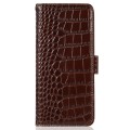 Skórzane Etui Pokrowiec FRID do Samsung Galaxy A37 brązowy