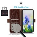 Skórzane Etui Pokrowiec FRID do Samsung Galaxy A37 brązowy