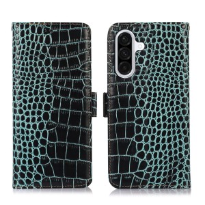 Skórzane Etui Pokrowiec FRID do Samsung Galaxy A37 zielony