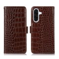 Skórzane Etui Pokrowiec FRID do Samsung Galaxy A57 brązowy