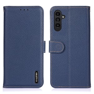 Granatowe Skórzane Etui Pokrowiec do Samsung Galaxy A37