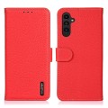 Czerwone Skórzane Etui Pokrowiec do Samsung Galaxy A37