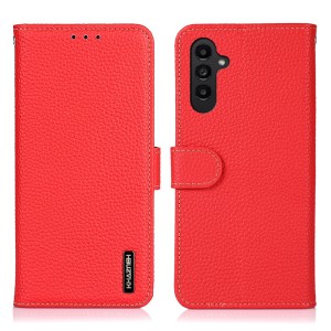 Czerwone Skórzane Etui Pokrowiec do Samsung Galaxy A37