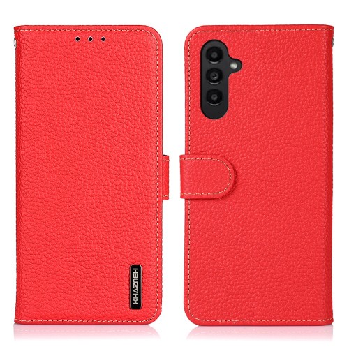 Czerwone Skórzane Etui Pokrowiec do Samsung Galaxy A37