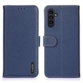 Granatowe Skórzane Etui Pokrowiec do Samsung Galaxy A57