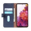 Granatowe Skórzane Etui Pokrowiec do Samsung Galaxy A57