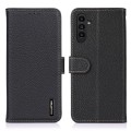 Czarne Skórzane Etui Pokrowiec do Samsung Galaxy A57