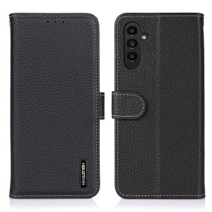 Czarne Skórzane Etui Pokrowiec do Samsung Galaxy A57