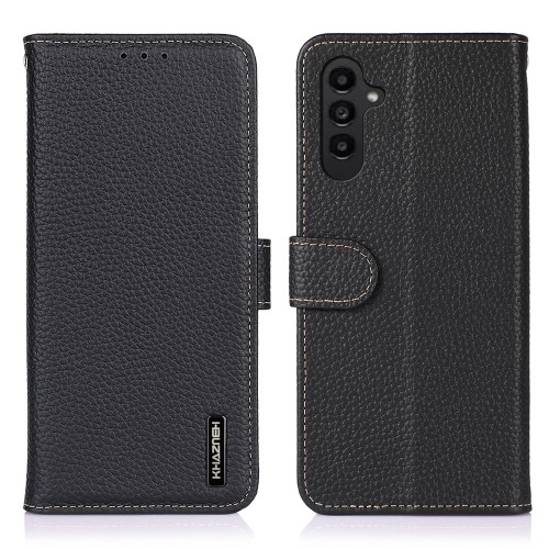 Czarne Skórzane Etui Pokrowiec do Samsung Galaxy A57