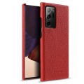 MELKCO Skórzane Etui Obudowa Plecki do Samsung Galaxy Note 20 Ultra czerwone