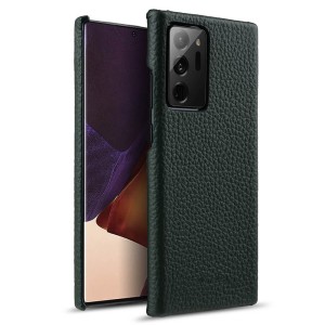 MELKCO Skórzane Etui Obudowa Plecki do Samsung Galaxy Note 20 Ultra zielone