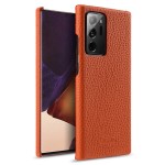 MELKCO Skórzane Etui Obudowa Plecki do Samsung Galaxy Note 20 Ultra pomarańczowe